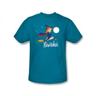 Bewitched Cartoon Witch Logo Classic Retro TV Show T Shirt Tee  