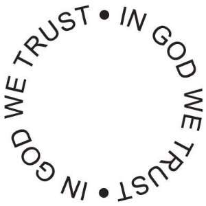  Stamp In God We Trust Circle Arts, Crafts & Sewing