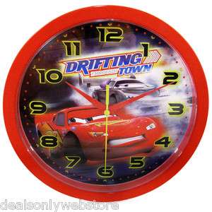 NEW Disney Cars 2 Kids Wall Clock 10 Lightning McQueen  