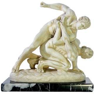  Greek Statues   Wrestlers Greek Hellenistic