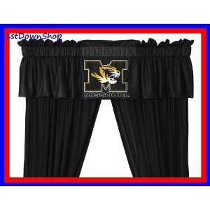   Mizzou Tigers Window Valance & 63in Drapes/Curtains