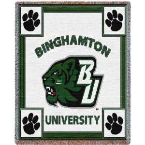  NCAA Binghamton Bearcats 70 x 54 Team Logo Jacquard 