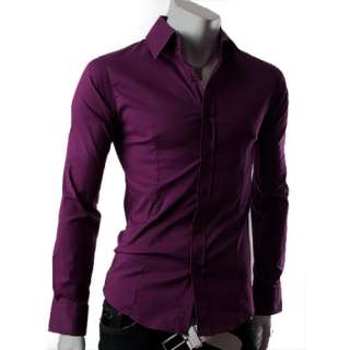 New Mens Casual Luxury Stylish Dress Slim Shirts ST50  