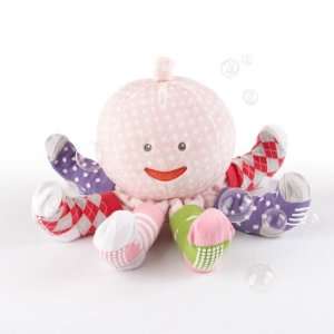  Mrs. Sock T. Pus Plush Octopus with 4 Pairs of Baby Girl 