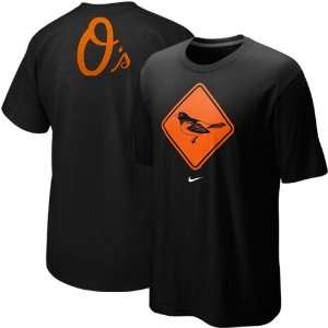  Nike Baltimore Orioles Black Local T shirt (Small) Sports 