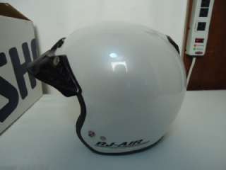 Shoei RJ AIR PLATINUM SILKY WHITE Helmet L XS OPEN FACE HELMET SOLID $ 
