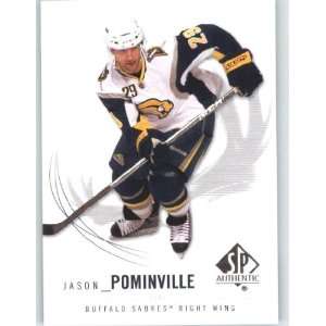  2009 10 SP Authentic #25 Jason Pominville   Sabres (Hockey 