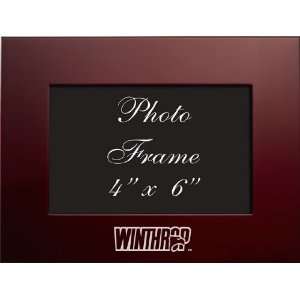  Winthrop University   4x6 Brushed Metal Picture Frame 