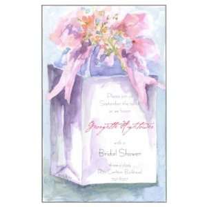  Gifty Bag, Custom Personalized Wedding Shower Invitation 
