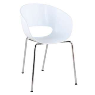 Modern Set of 4 White ABS Shell Dining Chair Arm Chair Shell Desginer 