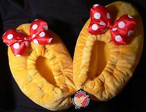 MINNIE MOUSE~Adult~Costume SLIPPERS~Shoes~Disney Parks  