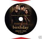 TWILIGHT NEW MOON Birthday Party Favor DVD/CD LABELS