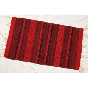  Zapotec Indian Tapestry Rug 23x39 (61)