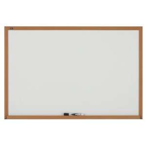  Quartet Standard Melamine Dry Erase Board, Oak Frame, 24 x 
