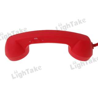 NEW 3.5mm Retro Phone Handset for iPhone 4S iPhone 4 Red  