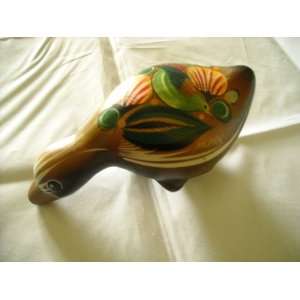  Mexican Duck Pottery Statue New 