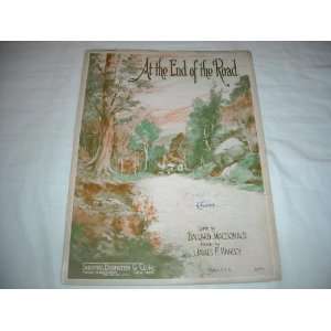 END OF THE ROAD MACDONALD 1924 SHEET MUSIC SHEET MUSIC 293 AT THE END 