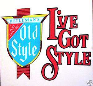 Heileman Old Style Beer Carnival Mirror Old Store Stock  
