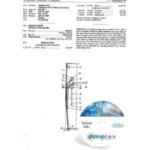  NEW Patent CD for FOLDING DOOR 