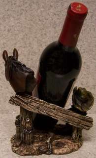 Wine Bottle Holder and/or Decorative Sculpture Home on the Range 