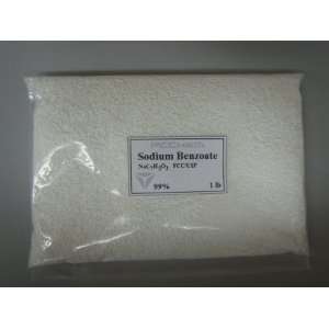  Sodium Benzoate 99% pure usp/fcc grade 1 lb bags Kitchen 