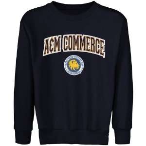  Texas A & M Commerce Lions Youth Logo Arch Applique Crew 