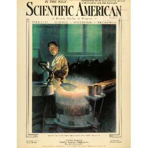1920 Cover Scientific American Magazine Melting Gold Coins United 