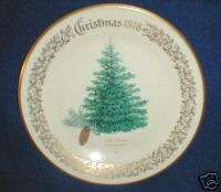 LENOX CHRISTMAS TREES PLATE CHRISTMAS 1978 BLUE SPRUCE  