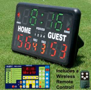 Outdoor MultiSport TableTop Scoreboard w Remote Control  