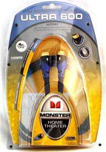 New Monster Cable Ultra 600 HDMI Cable 4 FT for HDTV or Blu Ray  