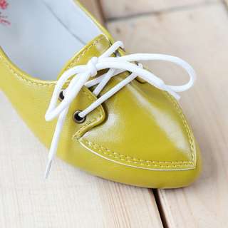 Lace Up Casual Low Heels Womens Shoes 2012 New Spring Korea Fancy 