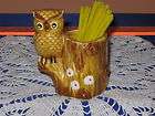 owl toothpick holder  