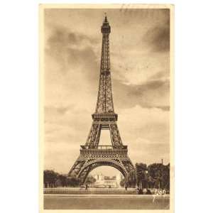   Vintage Postcard The Eiffel Tower   Paris France 