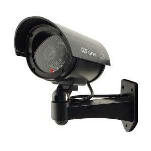 Outdoor Fake / Dummy Security Camera w/ Blinking Light (Black)