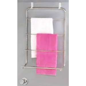  Deluxe Door Towel Rack, crafty organization (Chrome) (23H 