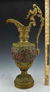 Antique Italian Brass/Bronze Pitcher Classical Design  