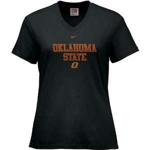  Nike Oklahoma State Cowboys Black Classic School T shirt 