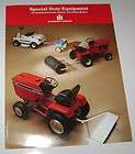 IH International Cub Cadet Lawn Tractor Equipment Brochure Haban 