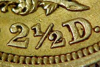 RARE KEY 1861 OLD REVERSE OF 1858 QUARTER EAGLE $2 1/2 DOLLAR US GOLD 