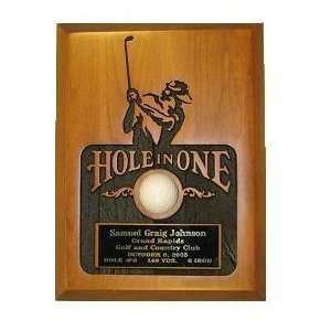  Sandblasted Hole In One Plaque