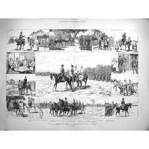    1881 Review Volunteers Windsor Park Soldiers Horses