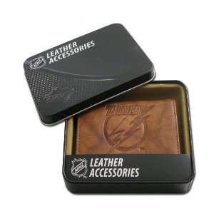   Tampa Bay Lightning Embossed Leather Trifold Wallet