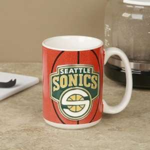  Seattle SuperSonics Pewter Logo Basketball Coffee Mug 