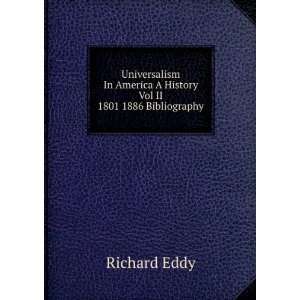  Universalism In America A History Vol II 1801 1886 