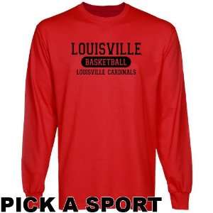  Louisville Cardinals Custom Sport Long Sleeve T shirt 