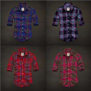 100% cotton, Supersoft, colorful plaid pattern, button down left chest 