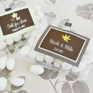  Fall for Love Personalized Jelly Bean Packs 24 Set 