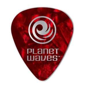  Planet Waves 10 Standard Celluloid Picks Light Red Pearl 