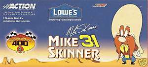 Action 2001 Mike Skinner Lowes Looney Tunes Monte Carlo  