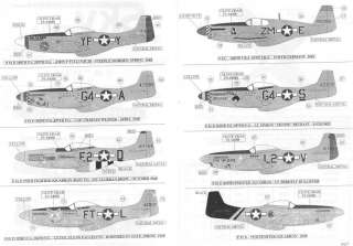 Sky Models Decals 1/48 NORTH AMERICAN P 51 MUSTANG Fighter  